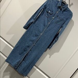 Lauren Ralph Lauren Blue Denim maxi dress/ duster